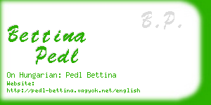 bettina pedl business card